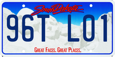 SD license plate 96TL01
