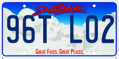 SD license plate 96TL02