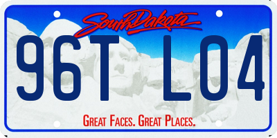SD license plate 96TL04