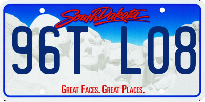 SD license plate 96TL08