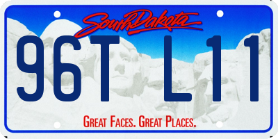 SD license plate 96TL11