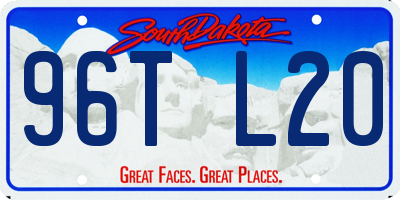 SD license plate 96TL20