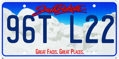 SD license plate 96TL22
