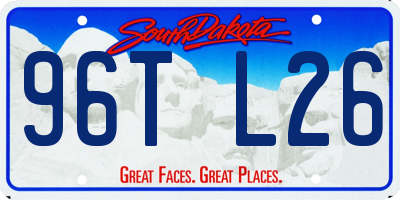 SD license plate 96TL26