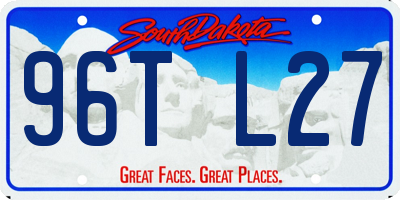 SD license plate 96TL27