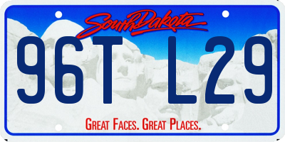 SD license plate 96TL29