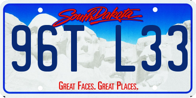 SD license plate 96TL33