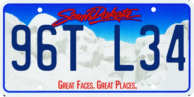 SD license plate 96TL34