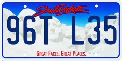 SD license plate 96TL35