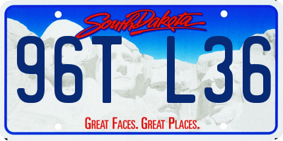 SD license plate 96TL36