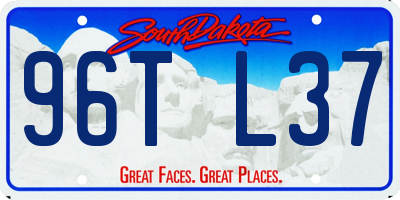 SD license plate 96TL37