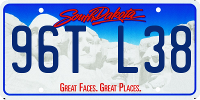 SD license plate 96TL38