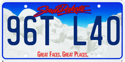 SD license plate 96TL40