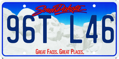 SD license plate 96TL46
