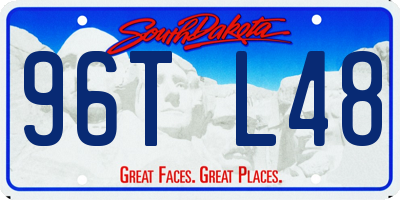 SD license plate 96TL48