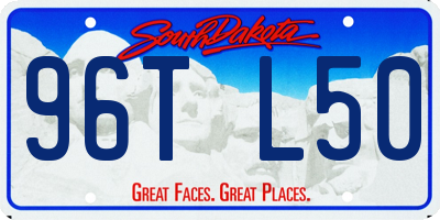 SD license plate 96TL50