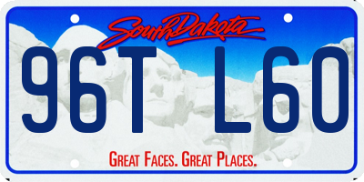 SD license plate 96TL60