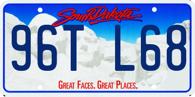 SD license plate 96TL68