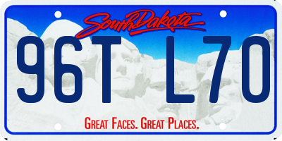 SD license plate 96TL70