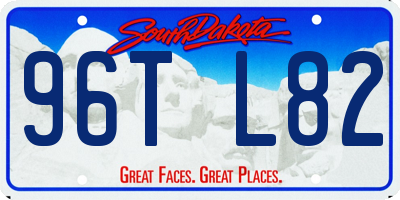 SD license plate 96TL82