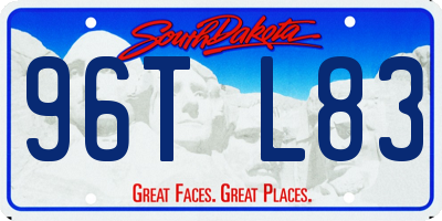 SD license plate 96TL83