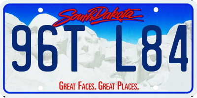 SD license plate 96TL84