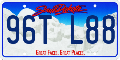 SD license plate 96TL88