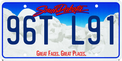 SD license plate 96TL91