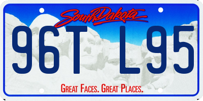 SD license plate 96TL95