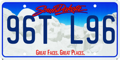 SD license plate 96TL96