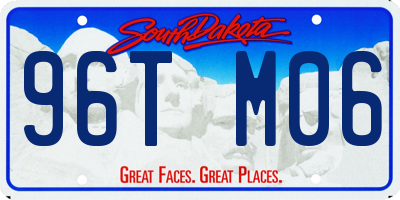 SD license plate 96TM06