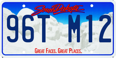 SD license plate 96TM12