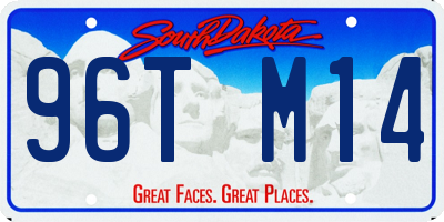 SD license plate 96TM14