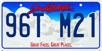 SD license plate 96TM21