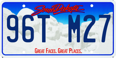 SD license plate 96TM27