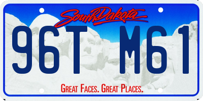 SD license plate 96TM61