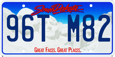 SD license plate 96TM82