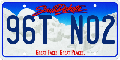 SD license plate 96TN02
