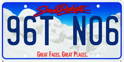 SD license plate 96TN06