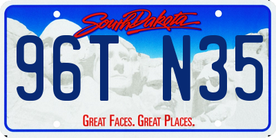 SD license plate 96TN35