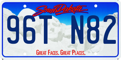 SD license plate 96TN82