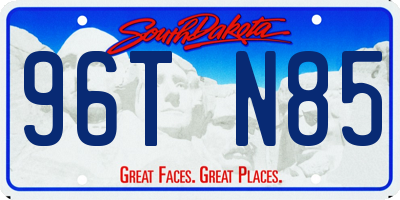 SD license plate 96TN85