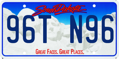 SD license plate 96TN96