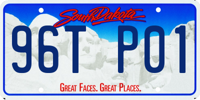 SD license plate 96TP01