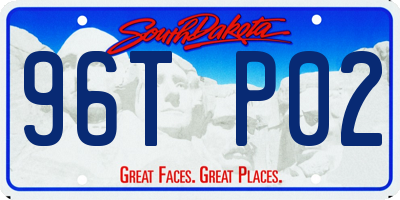 SD license plate 96TP02