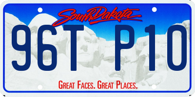 SD license plate 96TP10