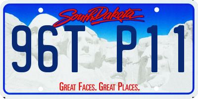 SD license plate 96TP11