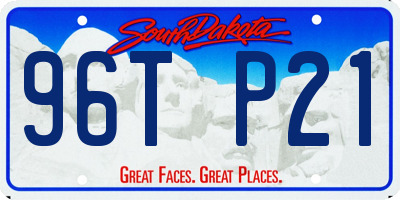 SD license plate 96TP21