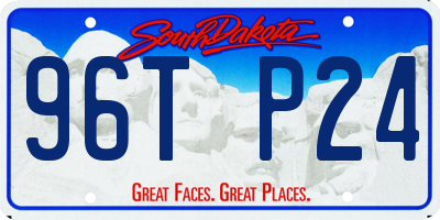 SD license plate 96TP24