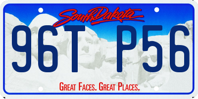 SD license plate 96TP56